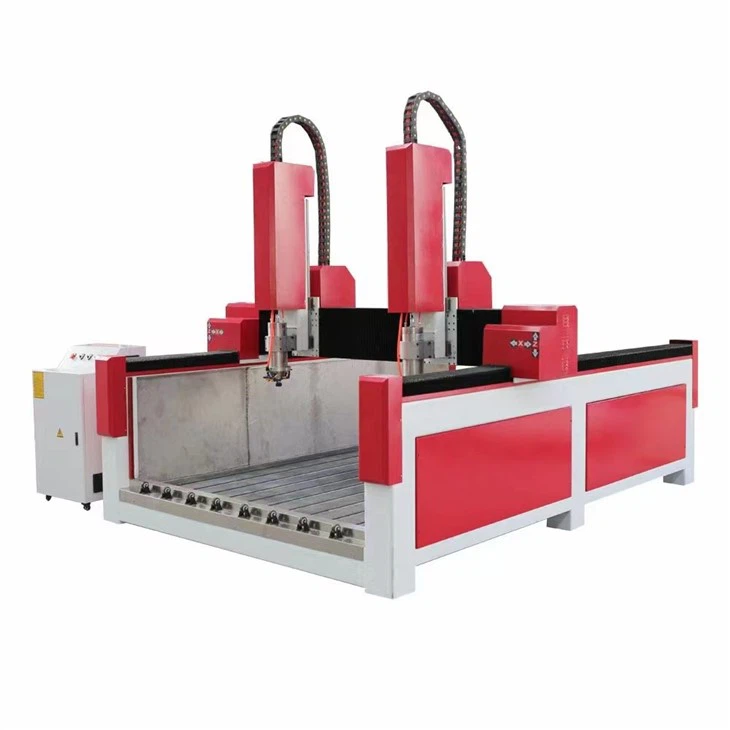 Double Spindle Stone Engraving And Cutting Cnc Router 1325