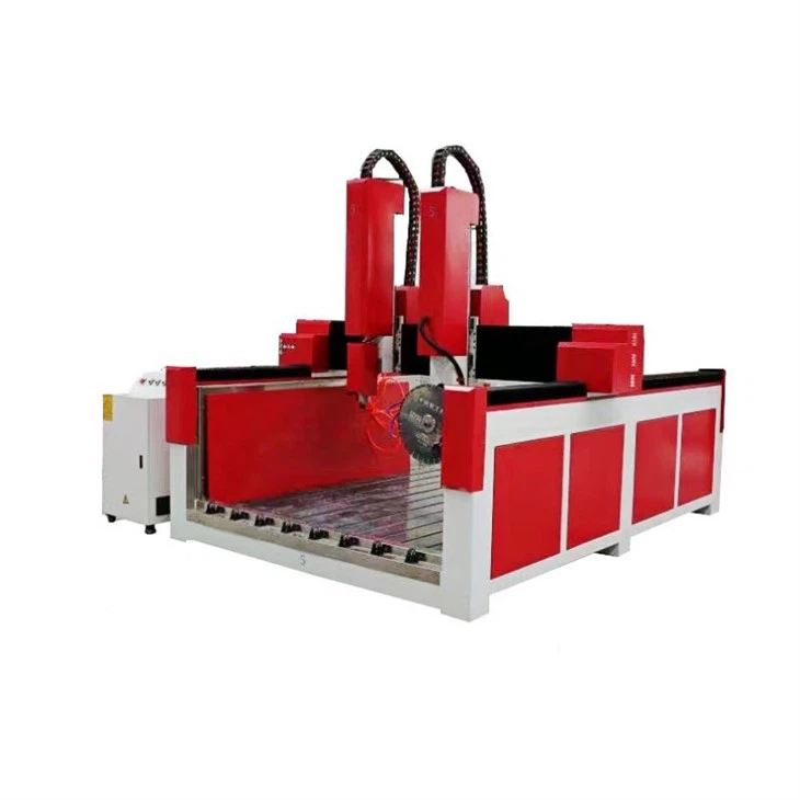 Double Spindle Stone Engraving And Cutting Cnc Router 1325